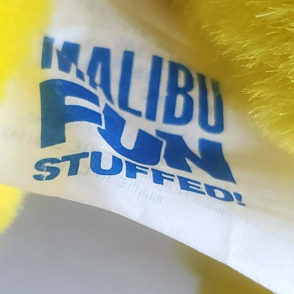 Yellow Dinosaur Dragon Plush‎ Stuffed Animal Malibu Fun rare HTF